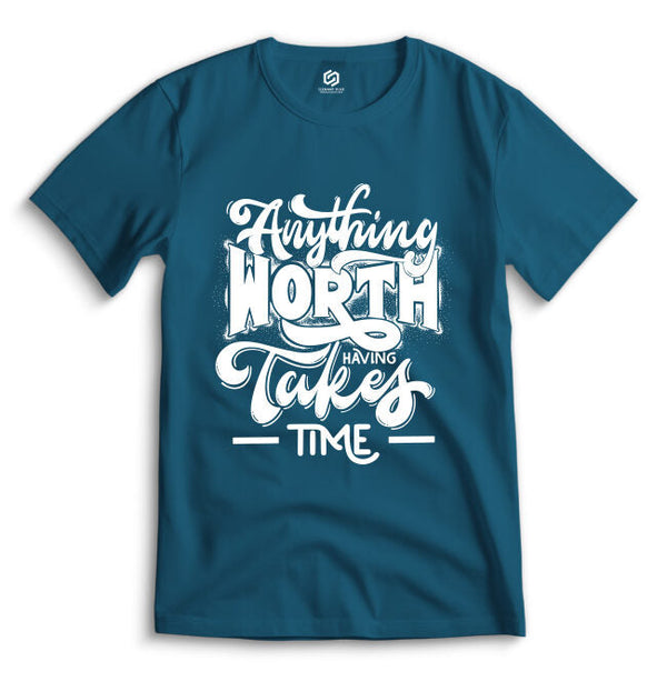 Anything Petrol Blue T - Shirt