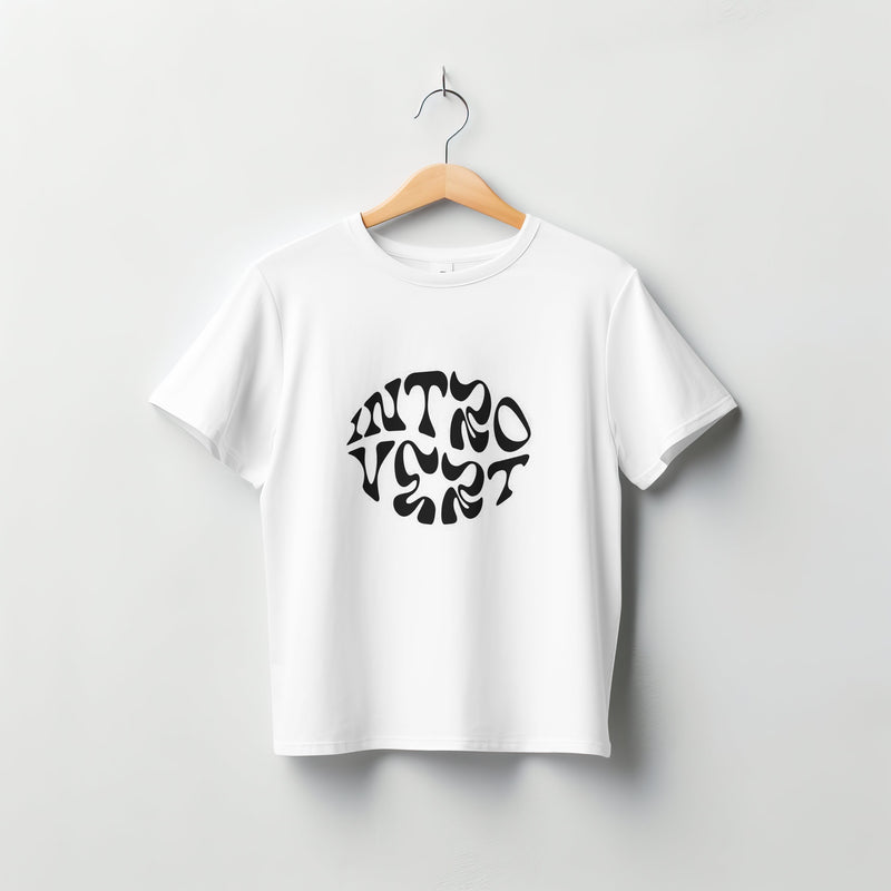 Introvert White T - Shirt
