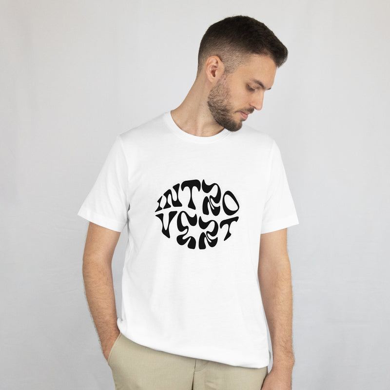 Introvert White T - Shirt