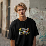 Mind Your Business Oversized Black T - Shirt