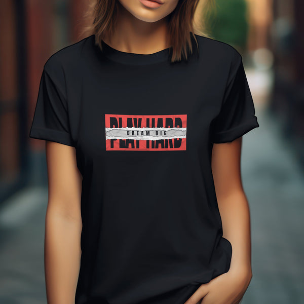 Play Hard Black T - Shirt