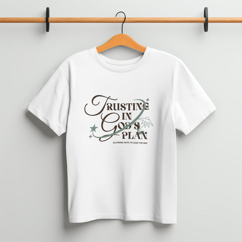 Trusting In God's Plan Oversized Black T - Shirt