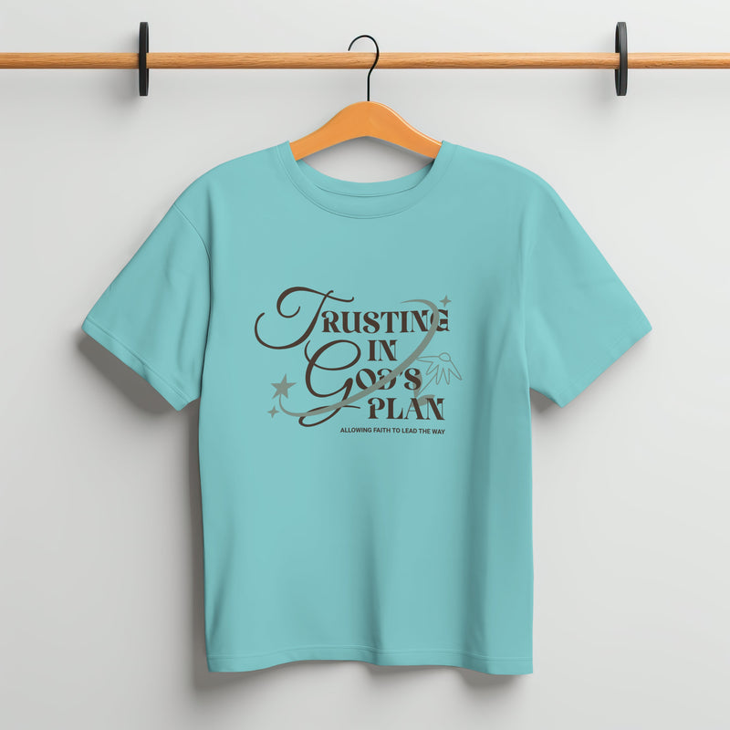 Trusting In God's Plan Oversized Black T - Shirt